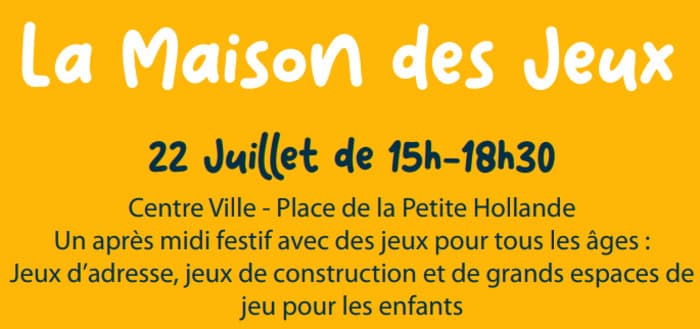 Illustration de l'événement : Maison des Jeux – Place de la petite Hollande