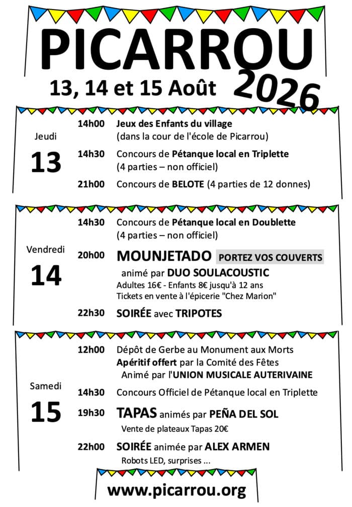 Illustration de l'événement : Fête locale de Picarrou