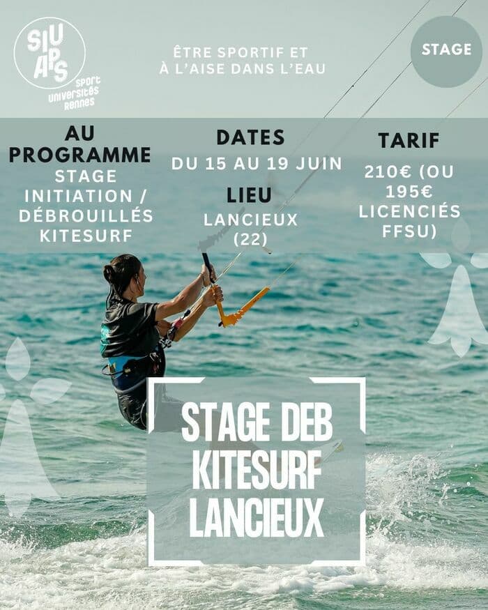 Illustration de l'événement : Stage de kitesurf découverte
