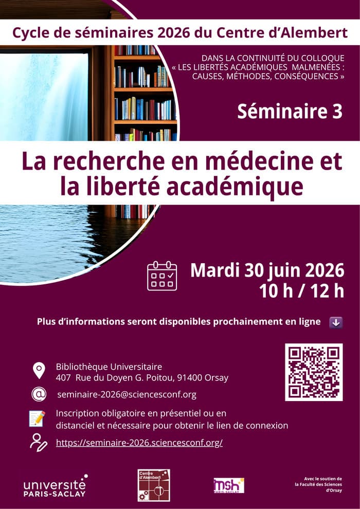 Illustration de l'événement : 🎓Cycle de séminaires 2026 du Centre d'Alembert