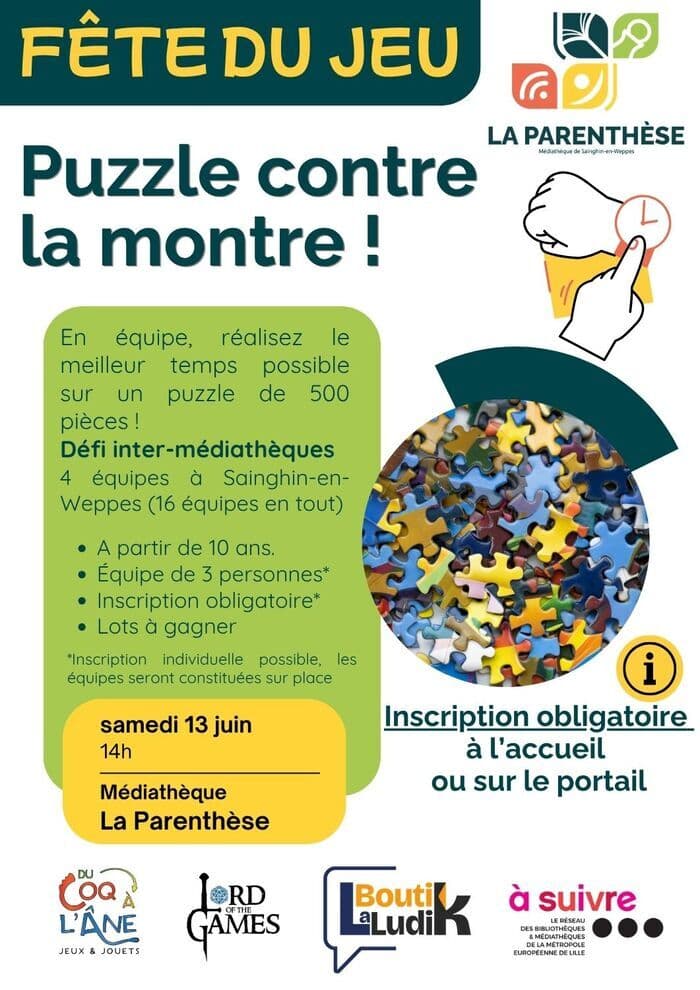 Illustration de l'événement : Puzzle contre la montre
