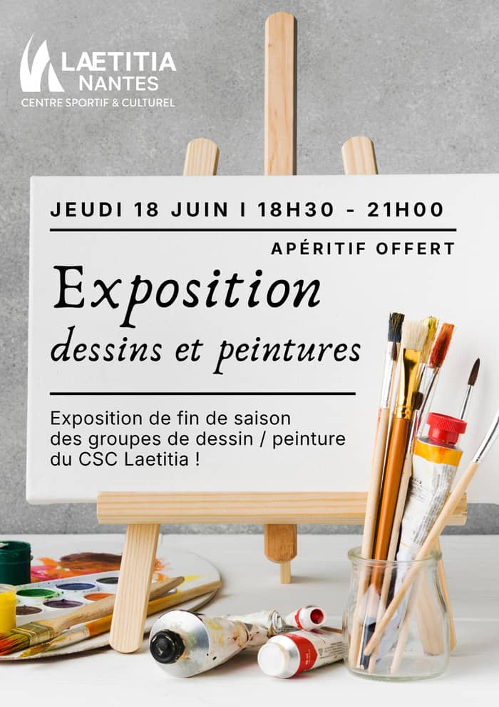 Illustration de l'événement : Exposition de fin de saison – Section Dessin / Peinture - CSC LAETITIA