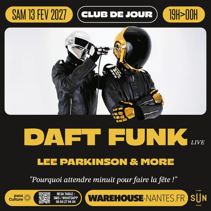 Illustration de l'événement : Club de Jour invite DAFT FUNK live