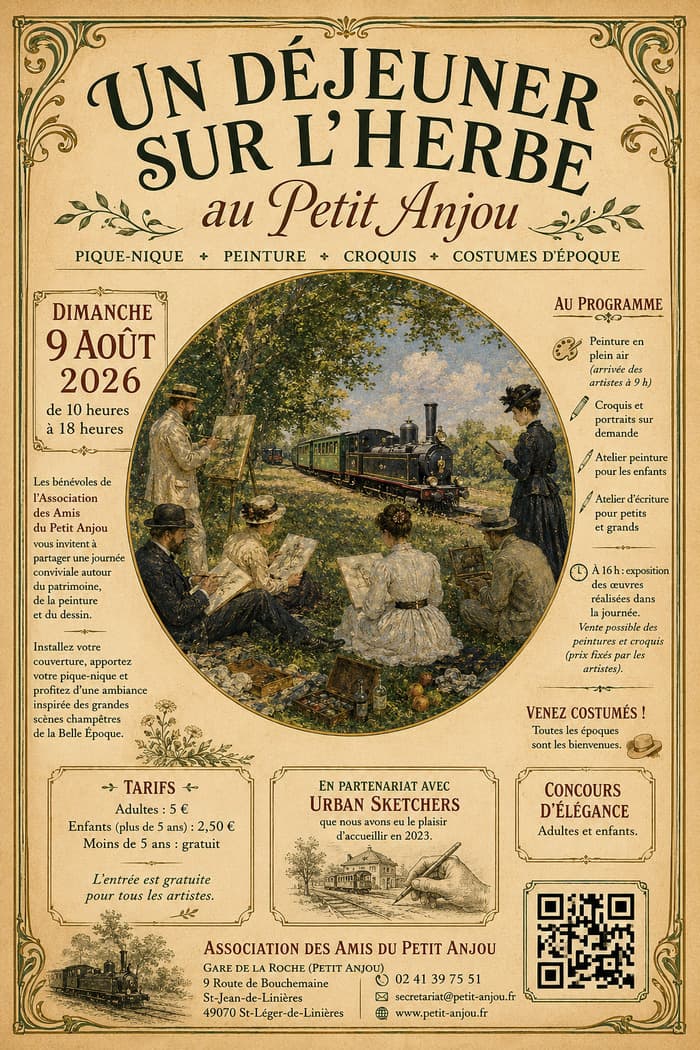 Illustration de l'événement : Un déjeuner sur l'herbe au Petit Anjou