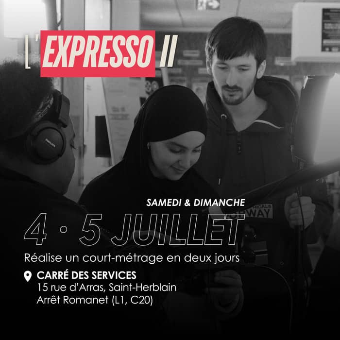 Illustration de l'événement : L'Expresso II - Réaliser un court-métrage en 2 jours
