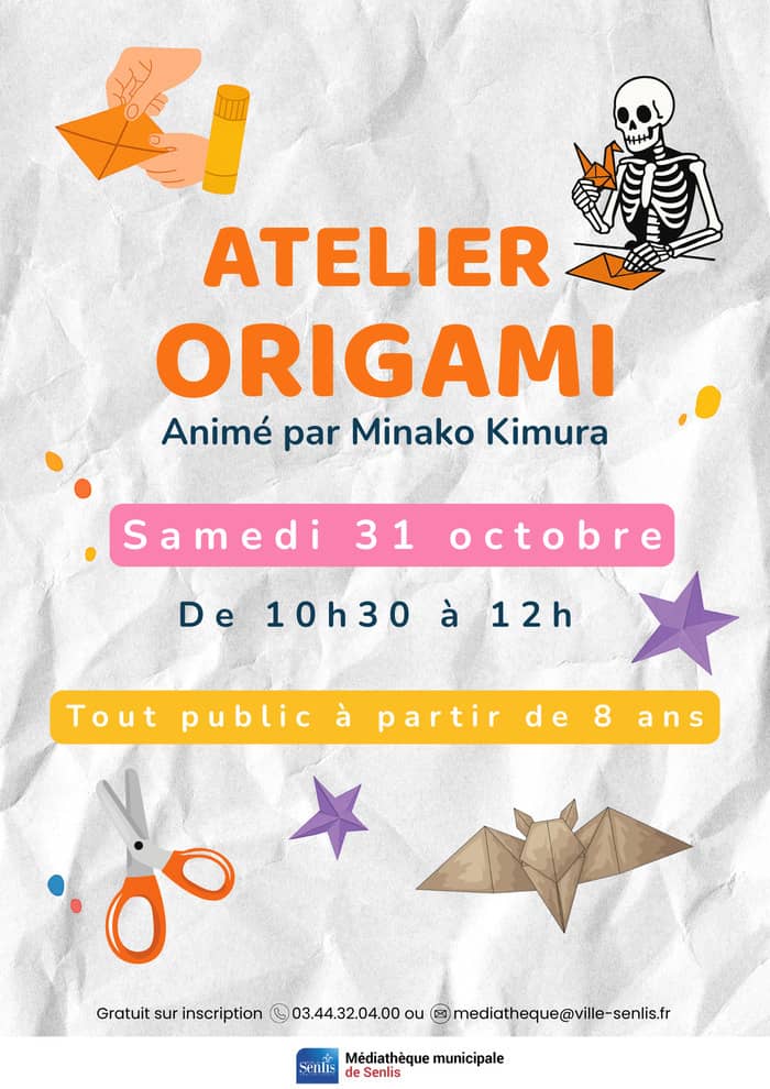 Illustration de l'événement : Atelier Origami Halloween