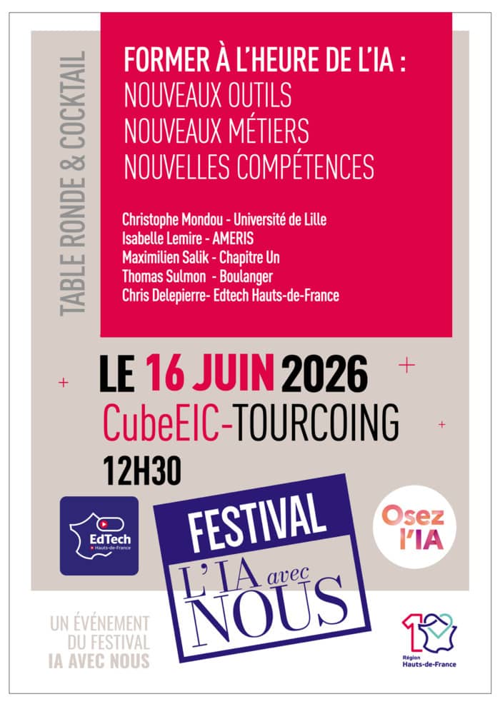 Illustration de l'événement : Conférence Former à l'heure de l'IA : nouveaux outils, nouveaux métiers, nouvelles compétences