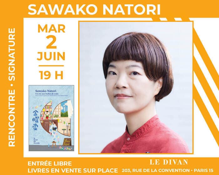 Illustration de l'événement : L'autrice japonaise Sawako Natori présente son nouveau roman « Un été aux bulles de soda »