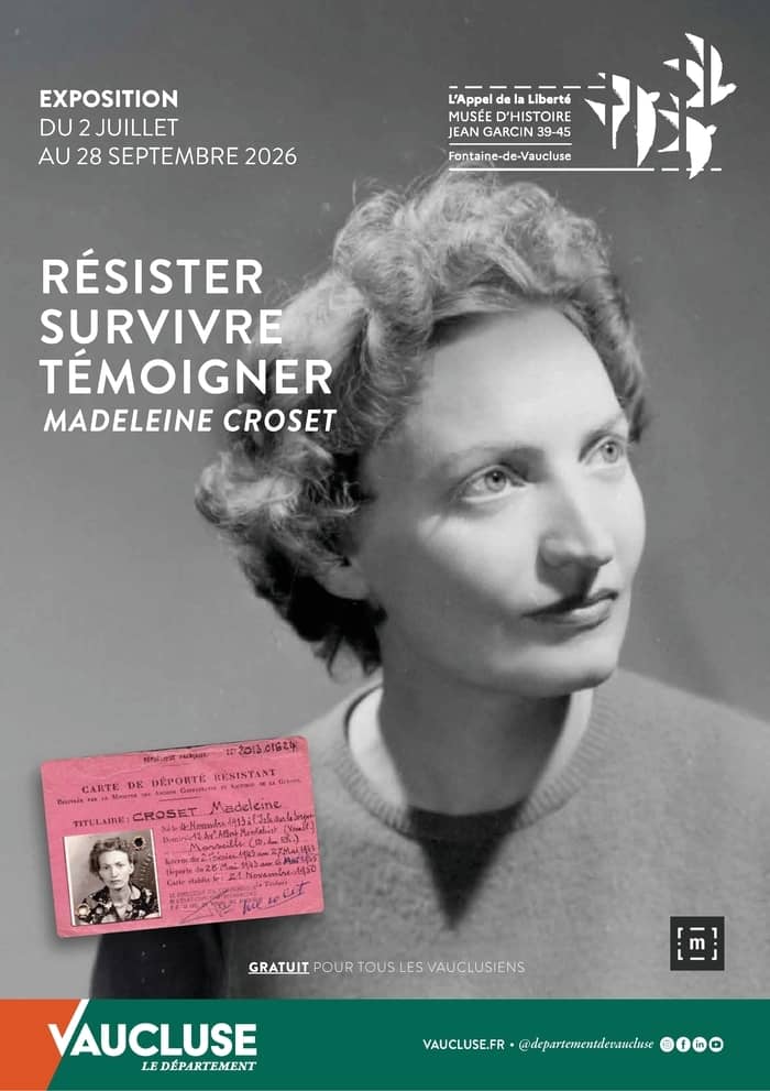 Illustration de l'événement : Visite guidée de l'exposition Survivre, témoigner, juger : Madeleine Croset