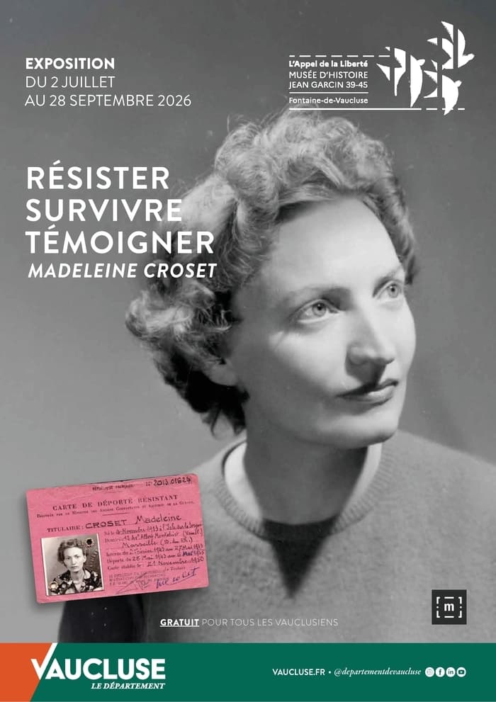 Illustration de l'événement : Visite guidée de l'exposition Survivre, témoigner, juger : Madeleine Croset