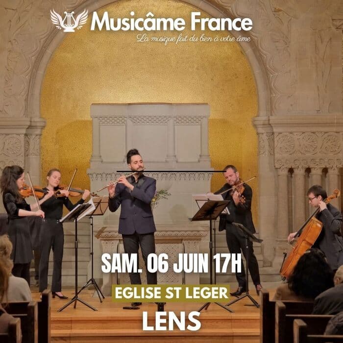 Illustration de l'événement : Concert à Lens: Rossini, Vivaldi, Tchaikovsky, Taffanel, Bizet, Aznavour, Saint-Saëns, Ibert, Poulenc, Ravel