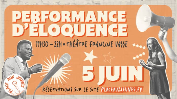 Illustration de l'événement : Performance d'éloquence Place aux Jeunes