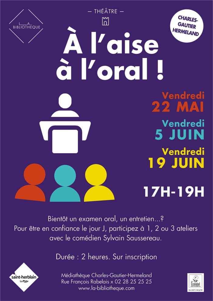 Illustration de l'événement : À l'aise à l'oral !