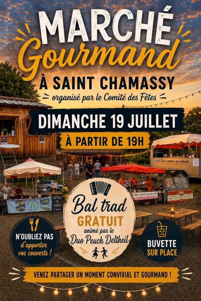 Illustration de l'événement : Marché Gourmand et Bal trad'