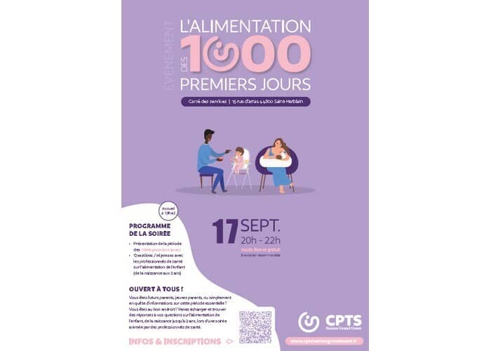 Illustration de l'événement : L'alimentation des 1000 premiers jours (de la grossesse aux 2 ans de l’enfant)