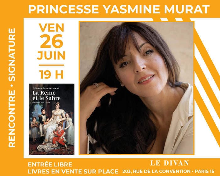 Illustration de l'événement : La Princesse Yasmine Murat présente son roman « La Princesse et le sabre »