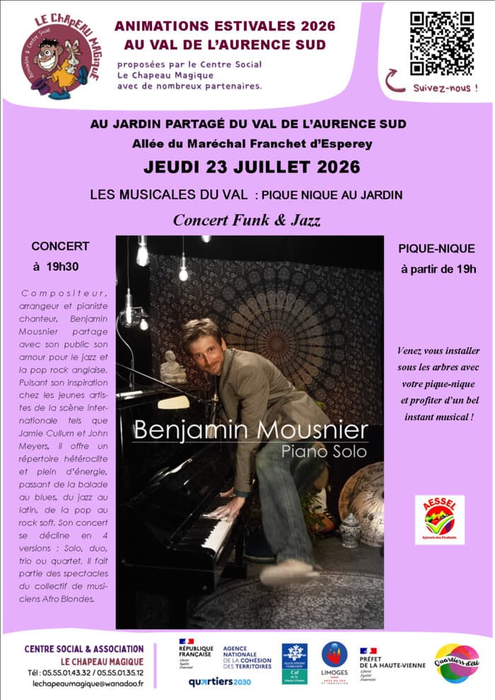 Illustration de l'événement : Concert de Benjamin MOUSNIER