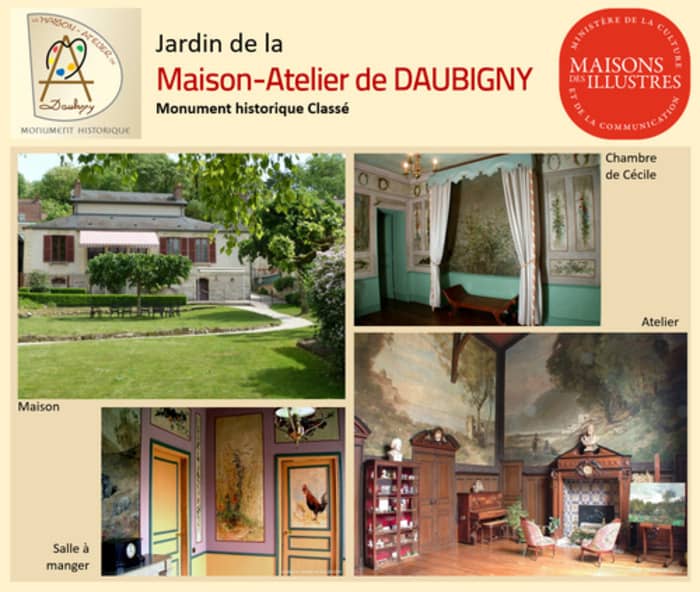 Illustration de l'événement : Venez découvrir la Maison-Atelier de Daubigny, premier foyer artistique d'Auvers-sur-Oise et lieu authentique