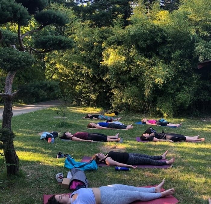 Illustration de l'événement : Estives 2026 – Séances de yoga par Éléphant Yoga Studio