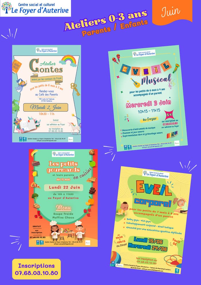 Illustration de l'événement : Ateliers parents/enfants 0-3 ans