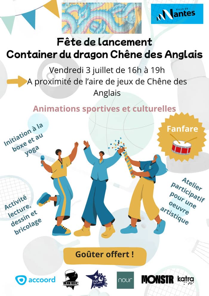 Illustration de l'événement : Fête de lancement de l'été et du container du dragon Chêne des Anglais