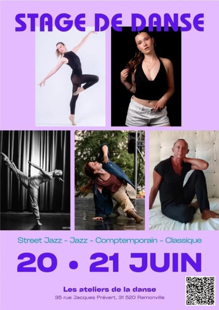 Illustration de l'événement : Stage de danse ouvert à tous ! 20 & 21 juin 2026