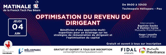 Illustration de l'événement : Matinale Optimisation du revenu du dirigeant