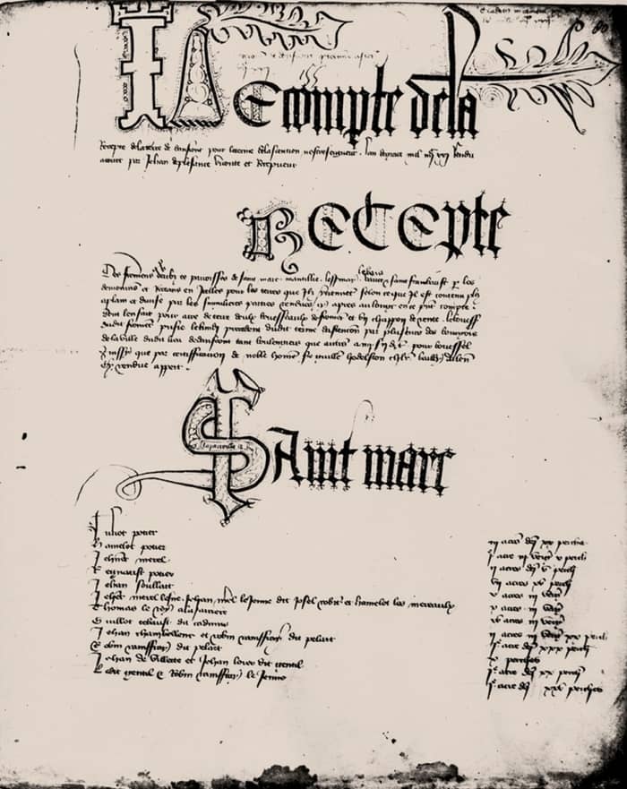 Illustration de l'événement : Exposition et conférence : documents médiévaux domfrontais