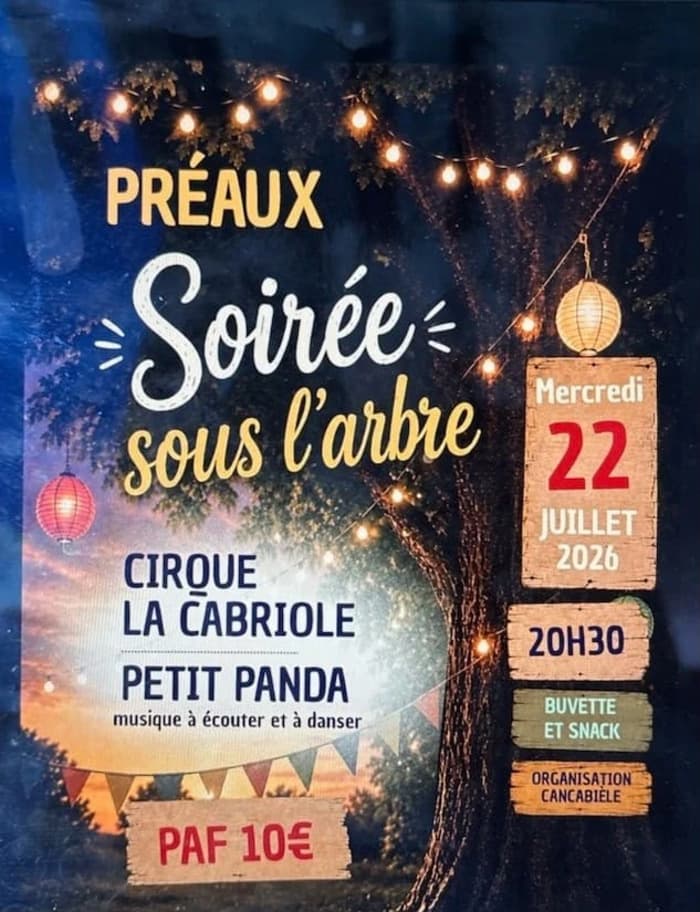 Illustration de l'événement : Soirée sous l'arbre