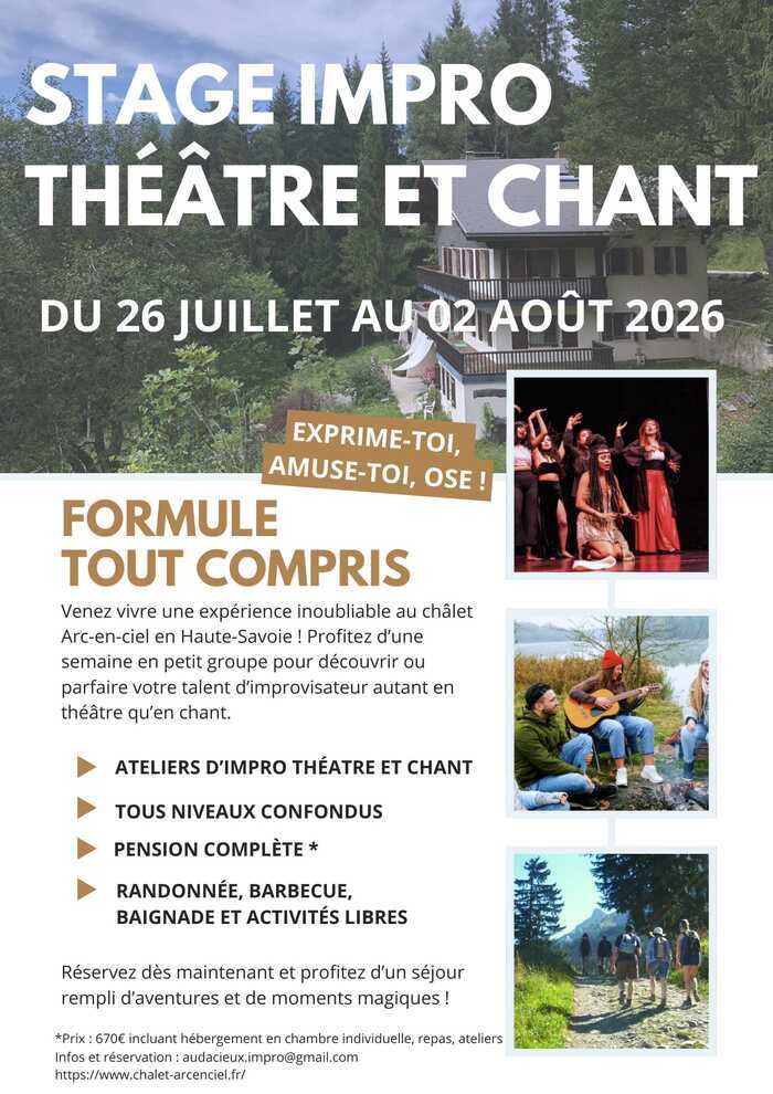 Illustration de l'événement : Impro, Chant & Montagne : une semaine pour libérer sa créativité