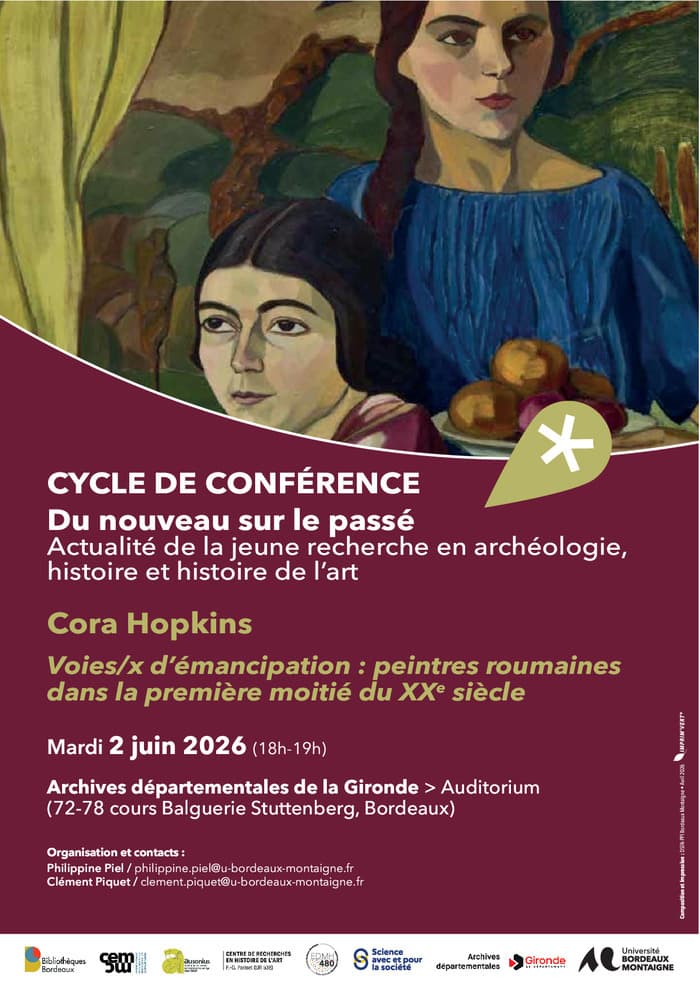 Illustration de l'événement : Conférence "Voies/x d'émancipation : peintres roumaines dans la première moitié du XXe siècle" de Cora Hopkins, doctorante au CRHA