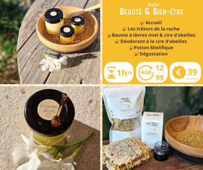 Illustration de l'événement : Créez vos cosmétiques naturels avec du miel et de la cire d'abeille