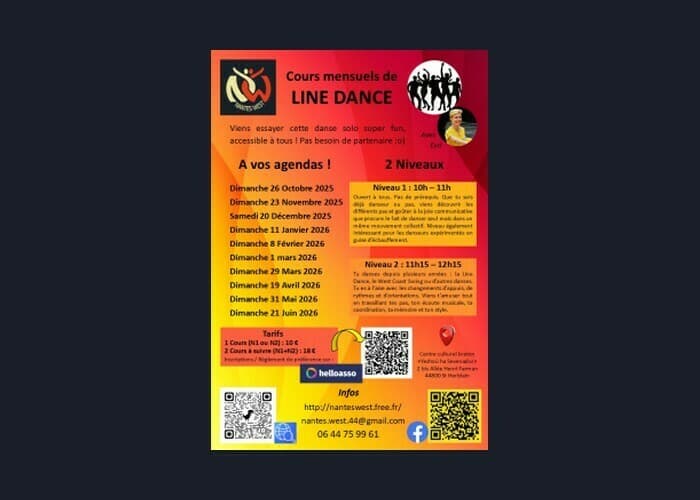 Illustration de l'événement : Cours de Line Dance