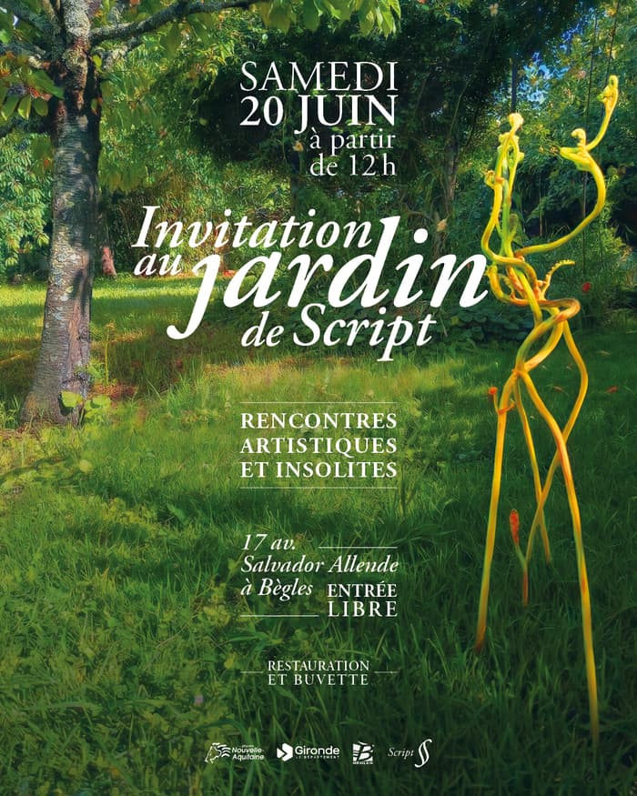 Illustration de l'événement : Invitation au jardin de Script