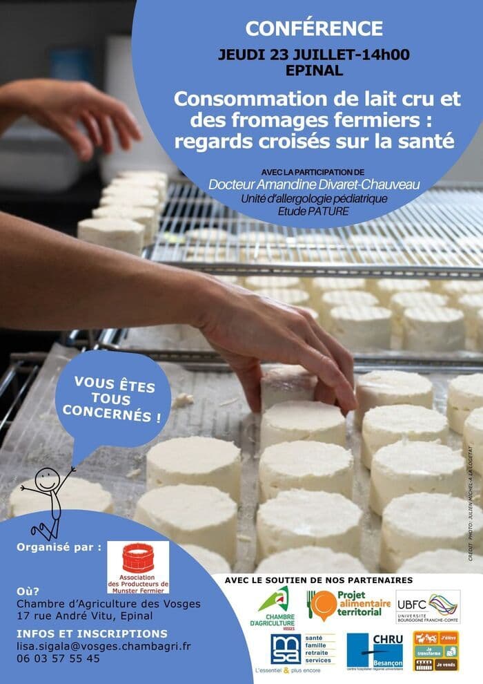 Illustration de l'événement : Lait cru et fromages fermiers : une conférence ouverte à tous