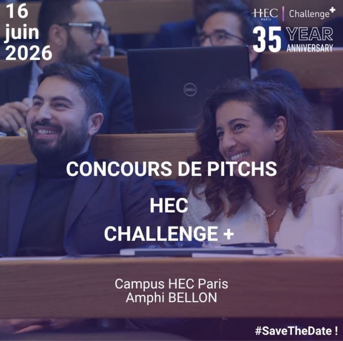 Illustration de l'événement : Forum HEC Challenge+ Concours de pitchs