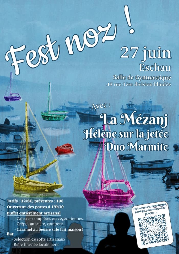 Illustration de l'événement : Fest noz du 27 juin avec La Mézanj
