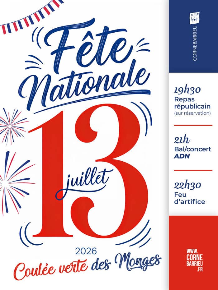 Illustration de l'événement : Repas républicain et feu d’artifice le 13 juillet