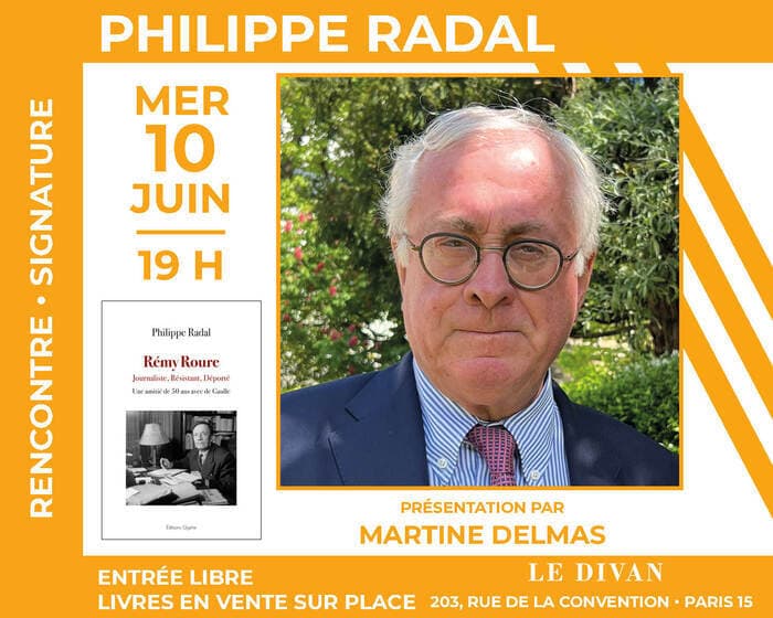 Illustration de l'événement : L'auteur Philippe Radal présente « Rémy Roure : Journaliste, résistant, déporté : une amitié de 50 ans avec de Gaulle »