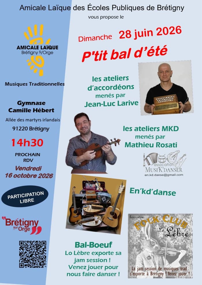 Illustration de l'événement : P'Tit Bal des ateliers de Musiques