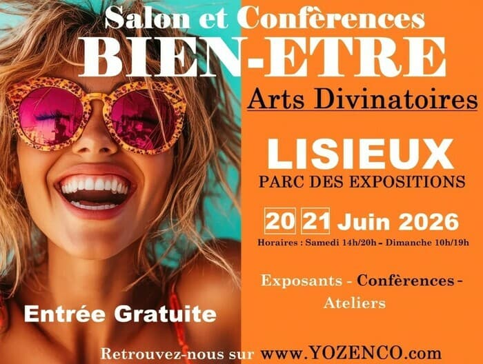 Illustration de l'événement : Salon du Bien-être et des Arts Divinatoires “Yozenco” au Parc des Expositions à Lisieux