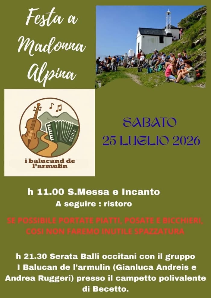 Illustration de l'événement : Festa a Madonna alpina