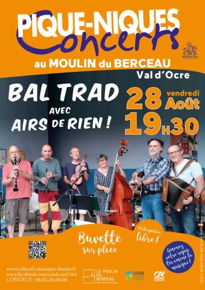Illustration de l'événement : Pique-nique , bal folk avec AIRS DE RIEN