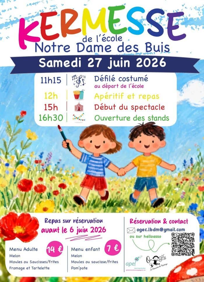 Illustration de l'événement : Kermesse de l'Ecole Notre Dame des Buis 2026