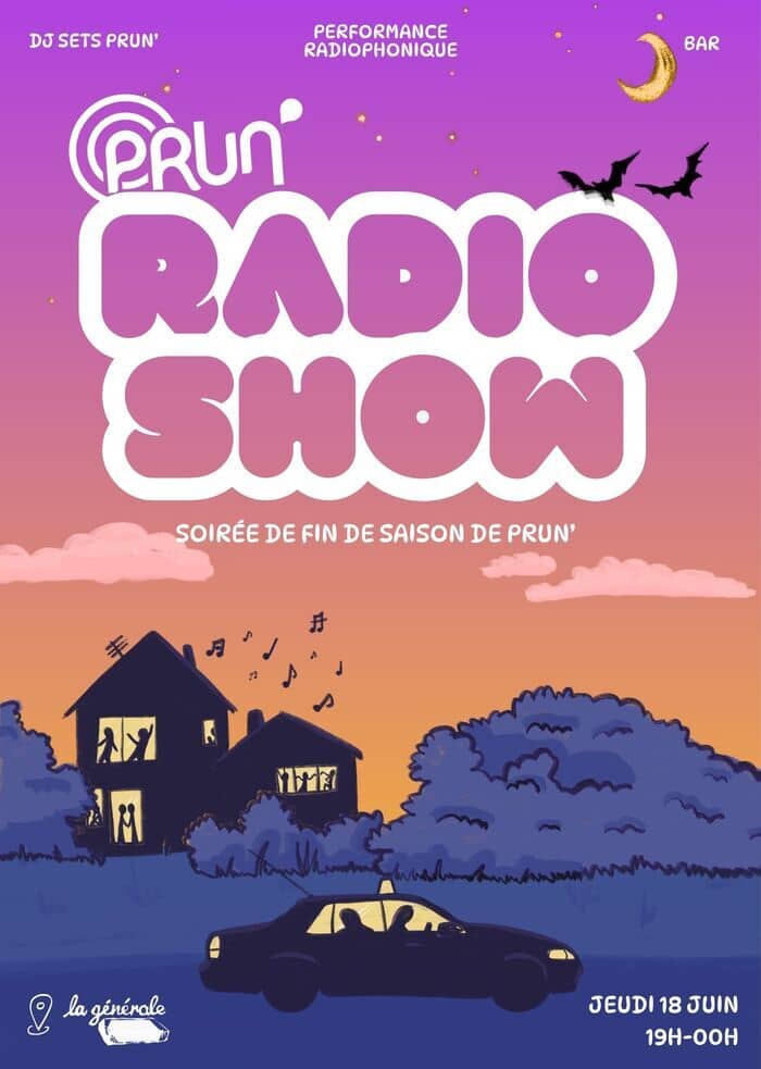 Illustration de l'événement : Radio show : soirée de fin de saison Prun