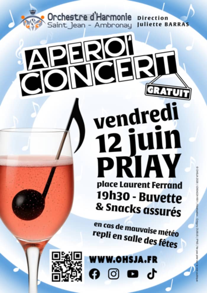 Illustration de l'événement : Apéro' Concert 2026 de l'OHSJA à Priay
