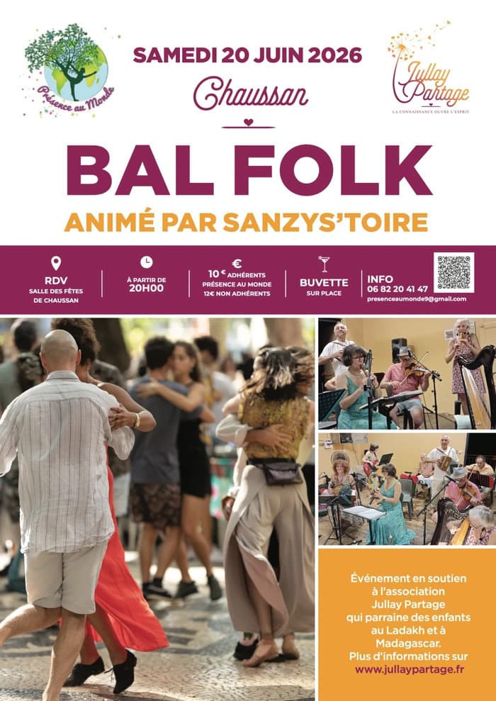 Illustration de l'événement : Bal folk solidaire avec Sanzy'stoire