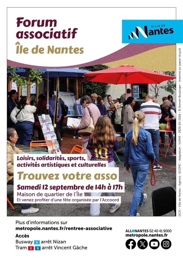 Illustration de l'événement : Forum des associations du quartier île de Nantes