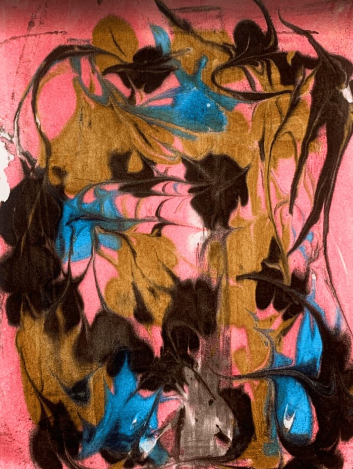 Illustration de l'événement : Atelier d'artiste : papier marbré