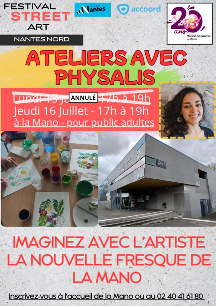 Illustration de l'événement : Ateliers de co-conception de l’œuvre street art de la Mano avec l'artiste